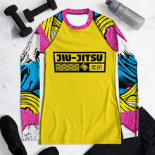 Womens Long Sleeve BJJ Rash Guard - Jiu-Jitsu 018 - Mt Fuji - 001 Exclusive Jiu-Jitsu Long Sleeve Mt Fuji Rash Guard Womens