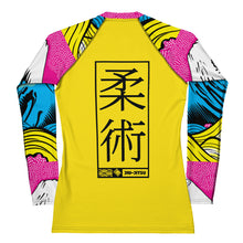 Womens Long Sleeve BJJ Rash Guard - Jiu-Jitsu 018 - Mt Fuji - 001 Exclusive Jiu-Jitsu Long Sleeve Mt Fuji Rash Guard Womens