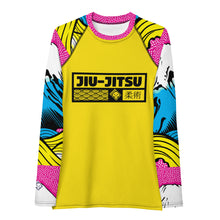 Womens Long Sleeve BJJ Rash Guard - Jiu-Jitsu 018 - Mt Fuji - 001 Exclusive Jiu-Jitsu Long Sleeve Mt Fuji Rash Guard Womens