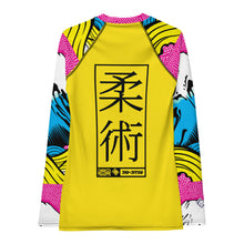 Womens Long Sleeve BJJ Rash Guard - Jiu-Jitsu 018 - Mt Fuji - 001 Exclusive Jiu-Jitsu Long Sleeve Mt Fuji Rash Guard Womens