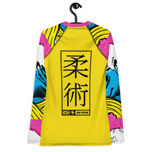 Womens Long Sleeve BJJ Rash Guard - Jiu-Jitsu 018 - Mt Fuji - 001 Exclusive Jiu-Jitsu Long Sleeve Mt Fuji Rash Guard Womens