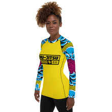 Womens Long Sleeve BJJ Rash Guard - Jiu-Jitsu 019 - Dahlia 002 Dahlia Exclusive Jiu-Jitsu Long Sleeve Rash Guard Womens