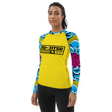 Womens Long Sleeve BJJ Rash Guard - Jiu-Jitsu 019 - Dahlia 002 Dahlia Exclusive Jiu-Jitsu Long Sleeve Rash Guard Womens