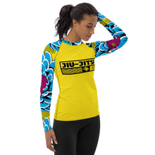 Womens Long Sleeve BJJ Rash Guard - Jiu-Jitsu 019 - Dahlia 002 Dahlia Exclusive Jiu-Jitsu Long Sleeve Rash Guard Womens