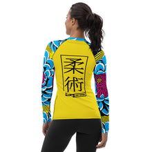 Womens Long Sleeve BJJ Rash Guard - Jiu-Jitsu 019 - Dahlia 002 Dahlia Exclusive Jiu-Jitsu Long Sleeve Rash Guard Womens