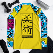 Womens Long Sleeve BJJ Rash Guard - Jiu-Jitsu 019 - Dahlia 002 Dahlia Exclusive Jiu-Jitsu Long Sleeve Rash Guard Womens