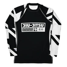 Womens Long Sleeve BJJ Rash Guard - Jiu-Jitsu 022 - Houndstooth 002 Noir Exclusive Houndstooth Jiu-Jitsu Long Sleeve Rash Guard Womens