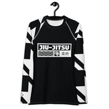 Womens Long Sleeve BJJ Rash Guard - Jiu-Jitsu 022 - Houndstooth 002 Noir Exclusive Houndstooth Jiu-Jitsu Long Sleeve Rash Guard Womens