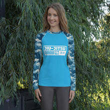Womens Long Sleeve BJJ Rash Guard - Jiu-Jitsu 025 - Tempest 003 Exclusive Great Wave Jiu-Jitsu Kanagawa Long Sleeve Rash Guard Womens
