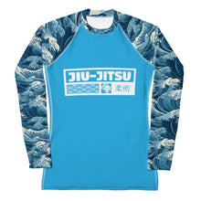 Womens Long Sleeve BJJ Rash Guard - Jiu-Jitsu 025 - Tempest 003 Exclusive Great Wave Jiu-Jitsu Kanagawa Long Sleeve Rash Guard Womens