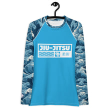 Womens Long Sleeve BJJ Rash Guard - Jiu-Jitsu 025 - Tempest 003 Exclusive Great Wave Jiu-Jitsu Kanagawa Long Sleeve Rash Guard Womens
