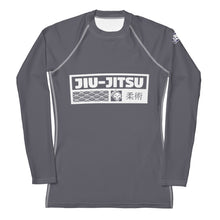 Womens Long Sleeve BJJ Rash Guard - Jiu-Jitsu 027 - Charcoal Exclusive Jiu-Jitsu Long Sleeve Rash Guard Womens