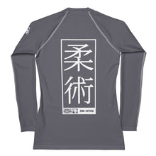 Womens Long Sleeve BJJ Rash Guard - Jiu-Jitsu 027 - Charcoal Exclusive Jiu-Jitsu Long Sleeve Rash Guard Womens