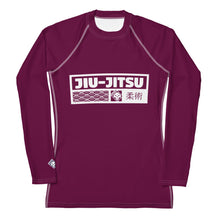Womens Long Sleeve BJJ Rash Guard - Jiu-Jitsu 013 - Tyrian Purple BJJ Exclusive Jiu-Jitsu Long Sleeve Rash Guard Womens