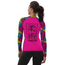 Women's Long Sleeve No Gi BJJ Rash Guard - Ankara Wax Print Rash Guard 002 Exclusive Long Sleeve Rash Guards Rashguard Womens