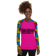 Women's Long Sleeve No Gi BJJ Rash Guard - Ankara Wax Print Rash Guard 002 Exclusive Long Sleeve Rash Guards Rashguard Womens