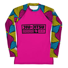 Women's Long Sleeve No Gi BJJ Rash Guard - Ankara Wax Print Rash Guard 002 Exclusive Long Sleeve Rash Guards Rashguard Womens