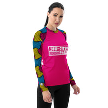Women's Long Sleeve No Gi BJJ Rash Guard - Ankara Wax Print Rash Guard 003 Exclusive Jiu-Jitsu Jiujitsu Long Sleeve Rash Guards Rashguard Womens
