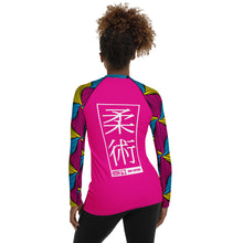 Women's Long Sleeve No Gi BJJ Rash Guard - Ankara Wax Print Rash Guard 003 Exclusive Jiu-Jitsu Jiujitsu Long Sleeve Rash Guards Rashguard Womens
