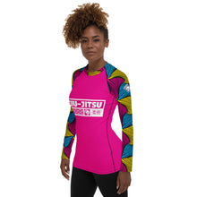 Women's Long Sleeve No Gi BJJ Rash Guard - Ankara Wax Print Rash Guard 003 Exclusive Jiu-Jitsu Jiujitsu Long Sleeve Rash Guards Rashguard Womens