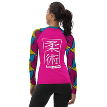 Women's Long Sleeve No Gi BJJ Rash Guard - Ankara Wax Print Rash Guard 003 Exclusive Jiu-Jitsu Jiujitsu Long Sleeve Rash Guards Rashguard Womens