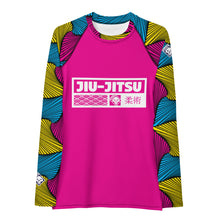 Women's Long Sleeve No Gi BJJ Rash Guard - Ankara Wax Print Rash Guard 003 Exclusive Jiu-Jitsu Jiujitsu Long Sleeve Rash Guards Rashguard Womens
