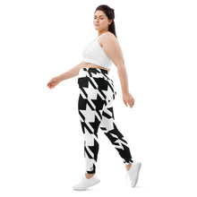 Womens Plus Size High Waist Houndstooth Yoga Pants Leggings 001 Exclusive Houndstooth Leggings Plus Size Tights Womens