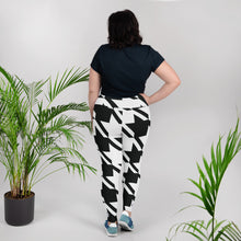 Womens Plus Size High Waist Houndstooth Yoga Pants Leggings 001 Exclusive Houndstooth Leggings Plus Size Tights Womens