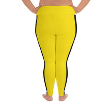 Kill Bill Vibes: Plus Size Women's Long Sleeve Rash Guard and Yoga Pants Ensemble Bruce Lee Exclusive Kit Leggings Long Sleeve Plus Size Plus Sized Plus Sized Leggings Rash Guard Tights Womens