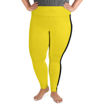 Kill Bill Vibes: Plus Size Women's Long Sleeve Rash Guard and Yoga Pants Ensemble Bruce Lee Exclusive Kit Leggings Long Sleeve Plus Size Plus Sized Plus Sized Leggings Rash Guard Tights Womens