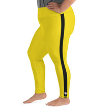 Kill Bill Vibes: Plus Size Women's Long Sleeve Rash Guard and Yoga Pants Ensemble Bruce Lee Exclusive Kit Leggings Long Sleeve Plus Size Plus Sized Plus Sized Leggings Rash Guard Tights Womens