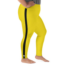 Kill Bill Vibes: Plus Size Women's Long Sleeve Rash Guard and Yoga Pants Ensemble Bruce Lee Exclusive Kit Leggings Long Sleeve Plus Size Plus Sized Plus Sized Leggings Rash Guard Tights Womens