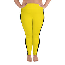 Kill Bill Vibes: Plus Size Women's Long Sleeve Rash Guard and Yoga Pants Ensemble Bruce Lee Exclusive Kit Leggings Long Sleeve Plus Size Plus Sized Plus Sized Leggings Rash Guard Tights Womens