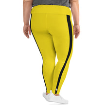 Kill Bill Vibes: Plus Size Women's Long Sleeve Rash Guard and Yoga Pants Ensemble Bruce Lee Exclusive Kit Leggings Long Sleeve Plus Size Plus Sized Plus Sized Leggings Rash Guard Tights Womens