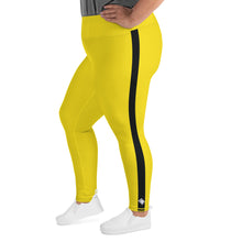 Kill Bill Vibes: Plus Size Women's Long Sleeve Rash Guard and Yoga Pants Ensemble Bruce Lee Exclusive Kit Leggings Long Sleeve Plus Size Plus Sized Plus Sized Leggings Rash Guard Tights Womens