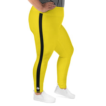 Kill Bill Vibes: Plus Size Women's Long Sleeve Rash Guard and Yoga Pants Ensemble Bruce Lee Exclusive Kit Leggings Long Sleeve Plus Size Plus Sized Plus Sized Leggings Rash Guard Tights Womens