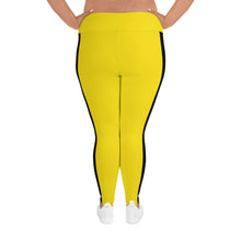 Kill Bill Vibes: Plus Size Women's Long Sleeve Rash Guard and Yoga Pants Ensemble Bruce Lee Exclusive Kit Leggings Long Sleeve Plus Size Plus Sized Plus Sized Leggings Rash Guard Tights Womens