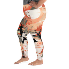 Women's Plus Size Yoga Pants Workout Leggings - Deer Forest Deer Forest Exclusive Leggings Plus Size Tights Womens