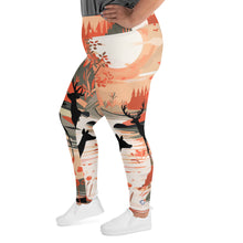Women's Plus Size Yoga Pants Workout Leggings - Deer Forest Deer Forest Exclusive Leggings Plus Size Tights Womens