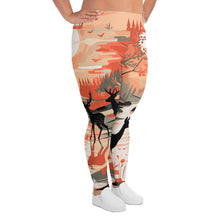 Women's Plus Size Yoga Pants Workout Leggings - Deer Forest Deer Forest Exclusive Leggings Plus Size Tights Womens