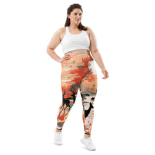 Women's Plus Size Yoga Pants Workout Leggings - Deer Forest Deer Forest Exclusive Leggings Plus Size Tights Womens