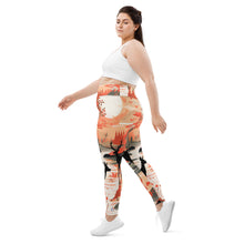 Women's Plus Size Yoga Pants Workout Leggings - Deer Forest Deer Forest Exclusive Leggings Plus Size Tights Womens