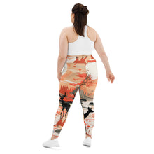 Women's Plus Size Yoga Pants Workout Leggings - Deer Forest Deer Forest Exclusive Leggings Plus Size Tights Womens