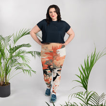 Women's Plus Size Yoga Pants Workout Leggings - Deer Forest Deer Forest Exclusive Leggings Plus Size Tights Womens