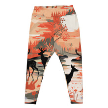 Women's Plus Size Yoga Pants Workout Leggings - Deer Forest Deer Forest Exclusive Leggings Plus Size Tights Womens