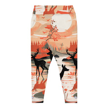 Women's Plus Size Yoga Pants Workout Leggings - Deer Forest Deer Forest Exclusive Leggings Plus Size Tights Womens