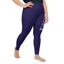 Women's Plus Size Yoga Pants Workout Leggings For Jiu Jitsu 002 - Midnight Blue Exclusive Jiu-Jitsu Leggings Plus Size Tights Womens