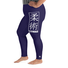 Women's Plus Size Yoga Pants Workout Leggings For Jiu Jitsu 002 - Midnight Blue Exclusive Jiu-Jitsu Leggings Plus Size Tights Womens