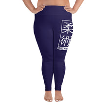 Women's Plus Size Yoga Pants Workout Leggings For Jiu Jitsu 002 - Midnight Blue Exclusive Jiu-Jitsu Leggings Plus Size Tights Womens