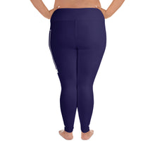 Women's Plus Size Yoga Pants Workout Leggings For Jiu Jitsu 002 - Midnight Blue Exclusive Jiu-Jitsu Leggings Plus Size Tights Womens